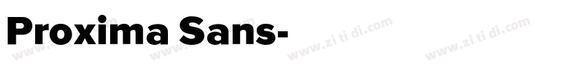 Proxima Sans字体转换